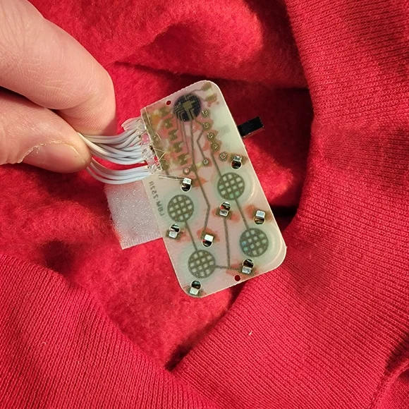 Jerzees Vintage 80's Made in USA Christmas Lights Light Up Ugly Sweatshirt S - Picture 16 of 16